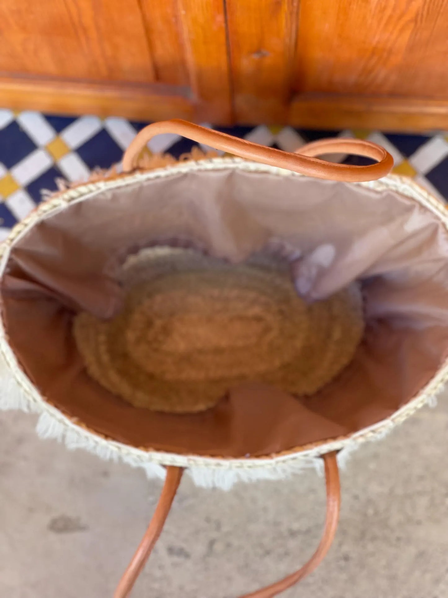 Sac Cabas en Raphia Naturel