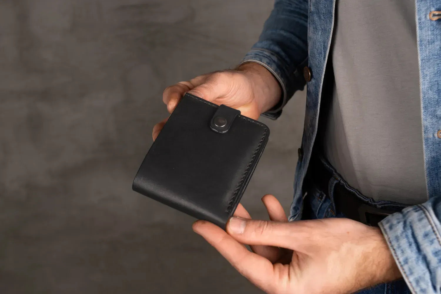 Portefeuille en cuir