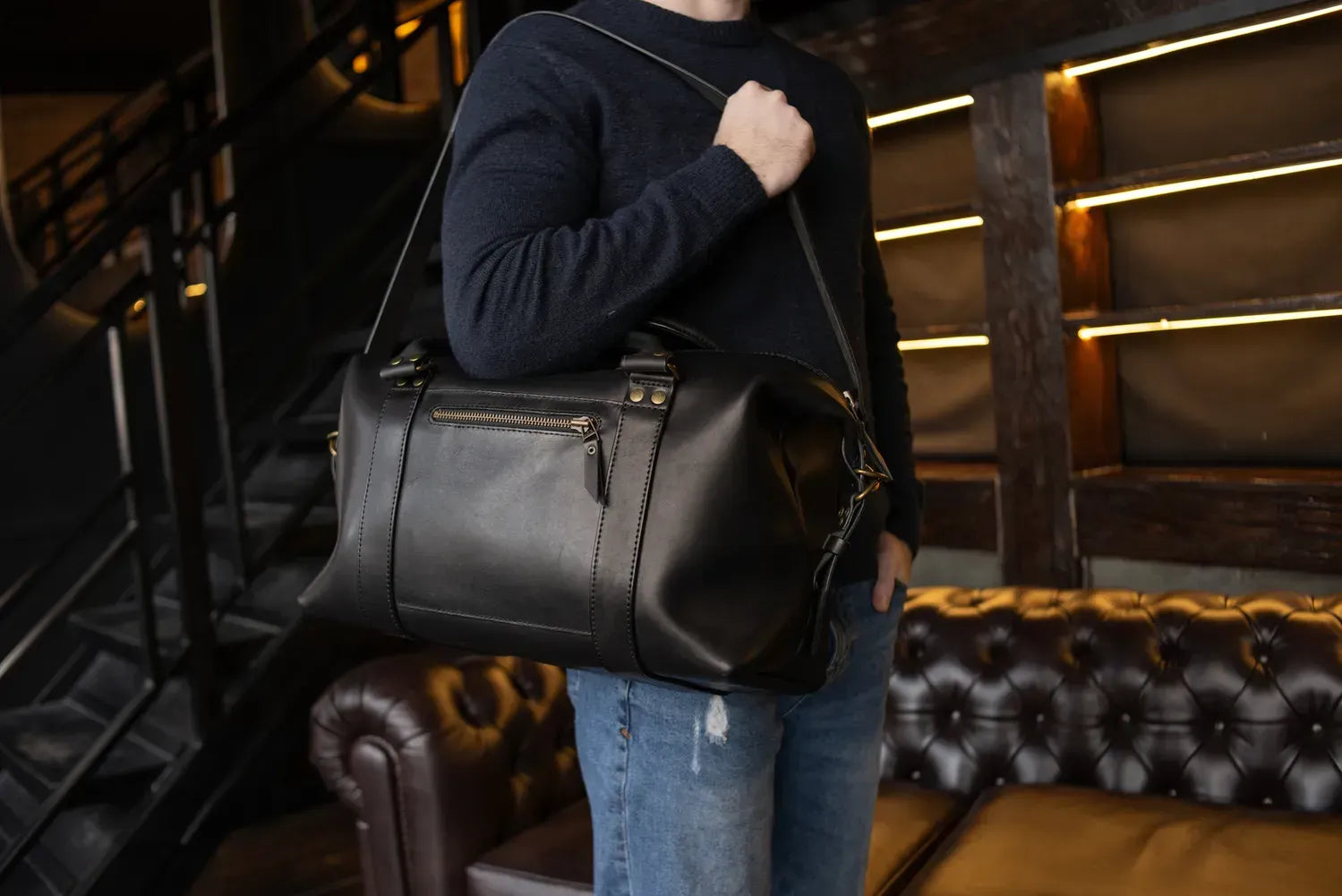 Sac de voyage en cuir