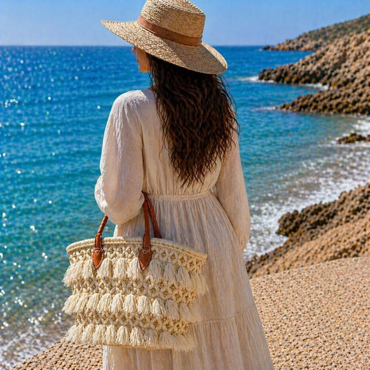 Sac Cabas en Raphia Naturel